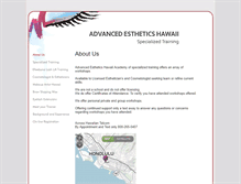 Tablet Screenshot of esthetics-training.com